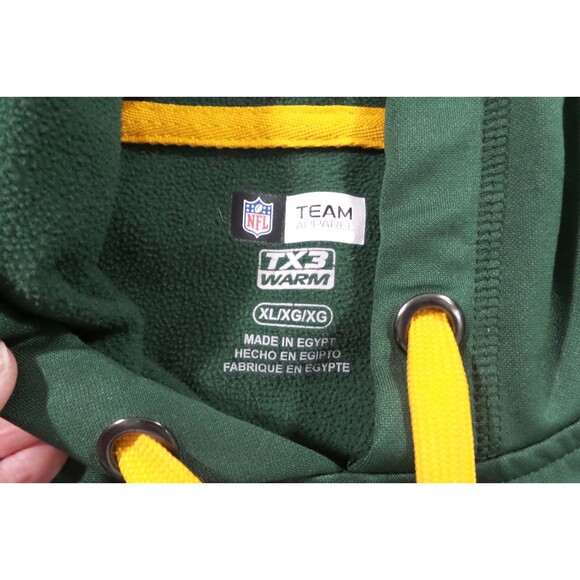 Green Bay Packers Men's XL TX3 Warm Hoodie Sweatshirt NFL Football Team Apparel - Picture 2 of 13